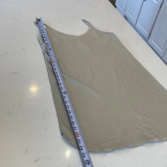 Ozma of California 100% Raw Silk Slip Dress Natural Elevated Basic Boho - Picture 5 of 7